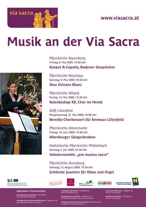 Plakat "Musik an der Via Sacra"