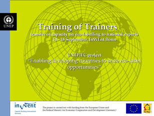 UNEP-workshop "Training the Trainers"